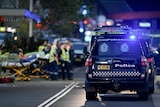 Police and emergency services are seen at Bondi Junction