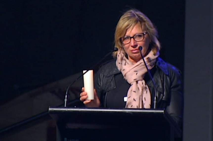 Rosie Batty addresses vigil