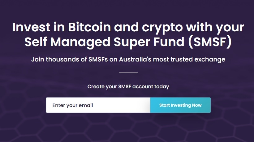 a website saying people should put SMSF into cryptocurrency