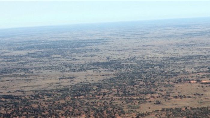 Flying across far west NSW