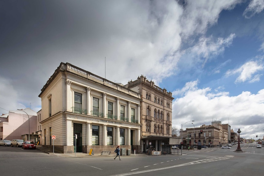 Ballarat's Union Bank building on Lydiard Street.