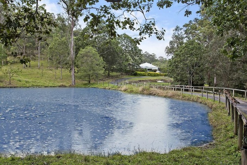 Lagoon on near Gold Coast property