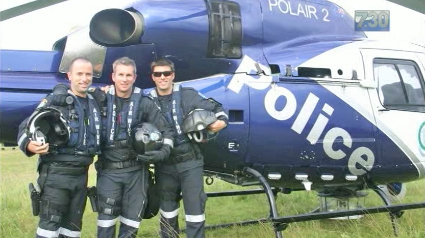 Peter Klein serving with the police airwing unit