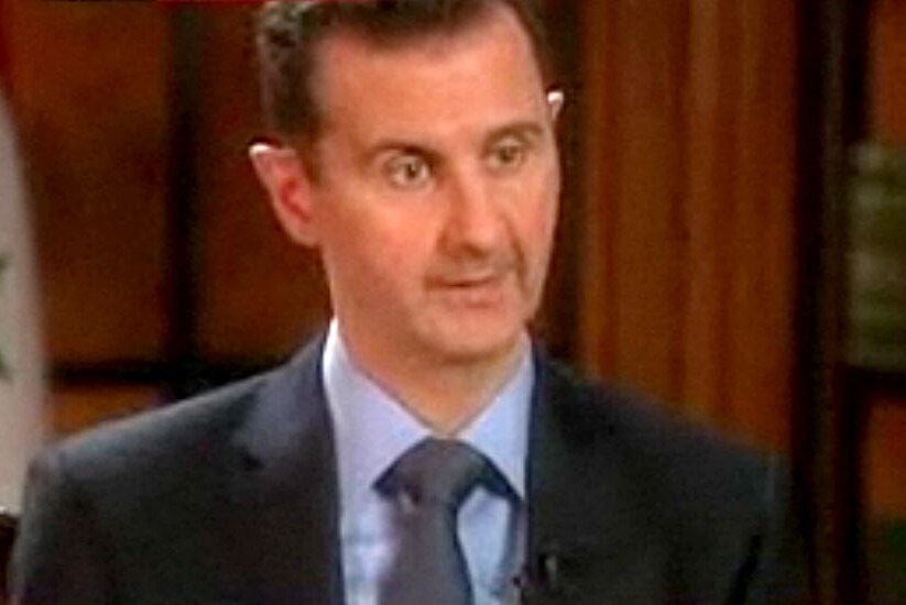 Bashar al-Assad speaks to ABC America.