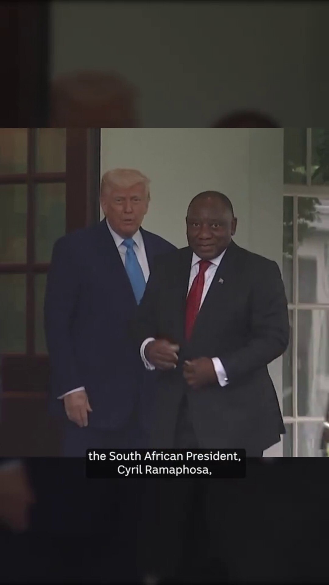Trump's tense meeting with president of South Africa - ABC News