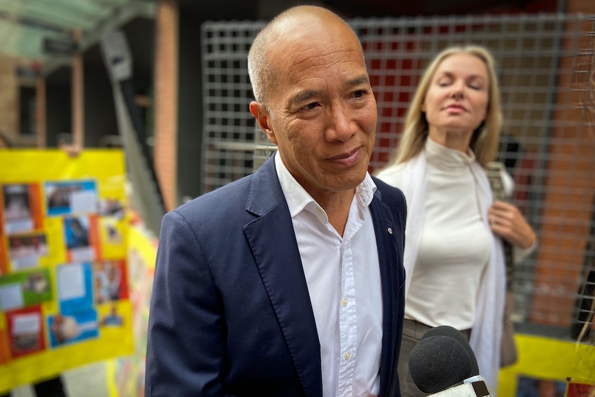 Charlie Teo outside court