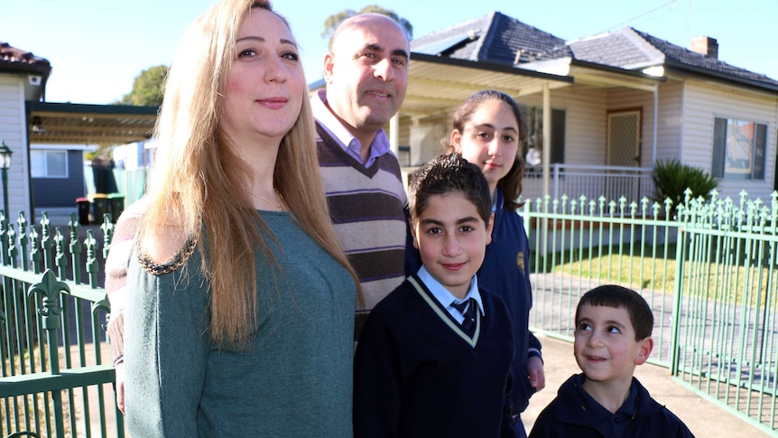 Yorka Manjeh and her husband Samir, with their children Sara, Dani and Semon.