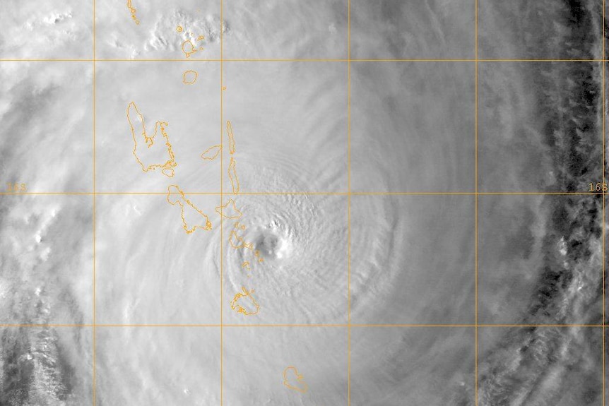 Cyclone Pam satellite image from Fiji's weather service Na Draki