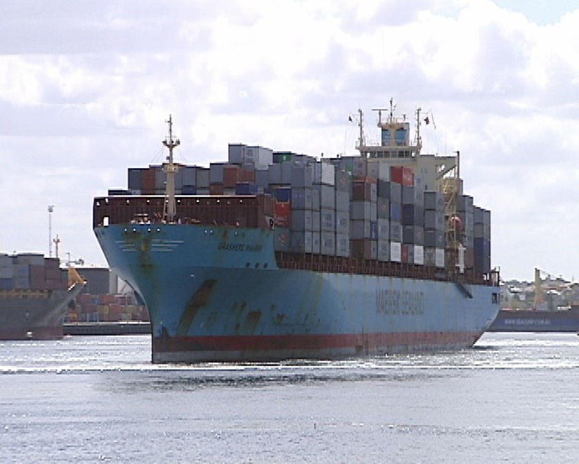 cargo ship fremantle