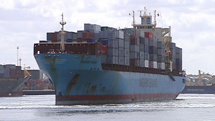 cargo ship fremantle