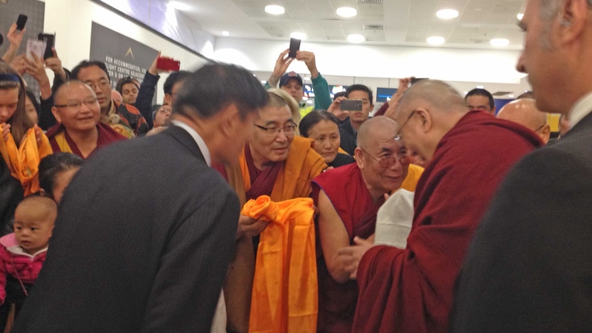 Dalai Lama at Sydney Airport