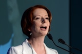 Prime Minister Julia Gillard address the Queensland Labor State conference
