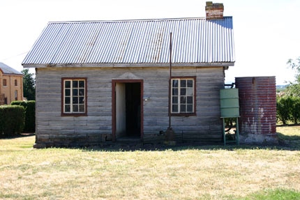 Historic farmhouse building at Woolmers Estate