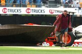 Gabba deluge... Brisbane rain has forced the opening two matches of the tri-series to be abandoned (File photo)