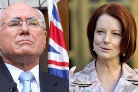 Composite of John Howard and Julia Gillard (AAP/ABC)