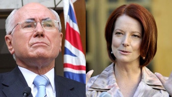 Composite of John Howard and Julia Gillard (AAP/ABC)