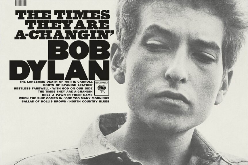 The album cover for The Times They Are A-Changin'
