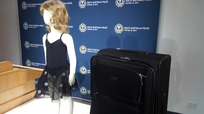 SA Police display child mannequin and suitcase