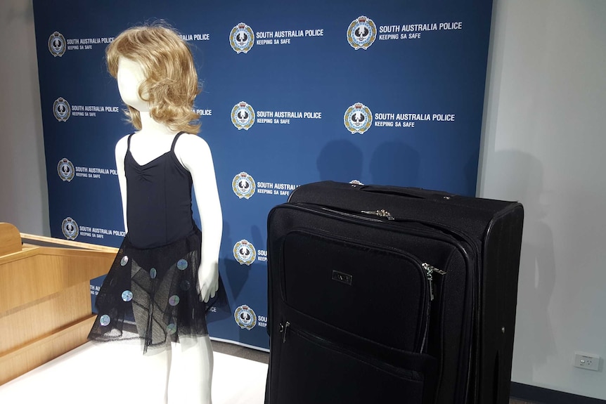 SA Police display child mannequin and suitcase