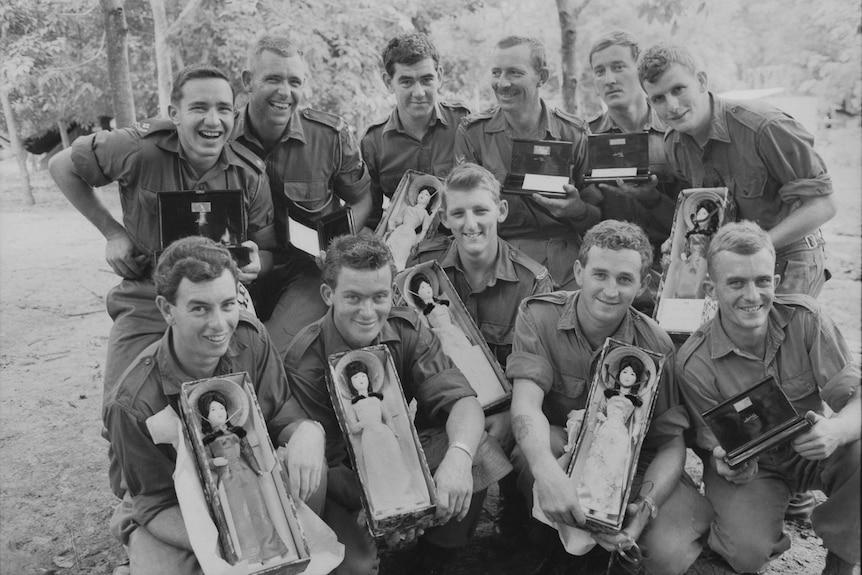 Dolls for medals after Battle of Long Tan