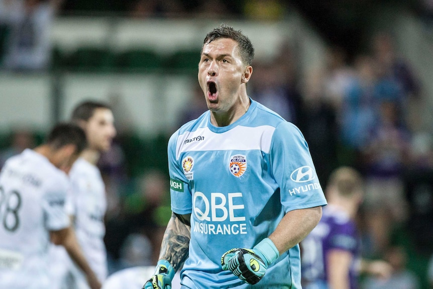 Danny Vukovic in action for Perth Glory