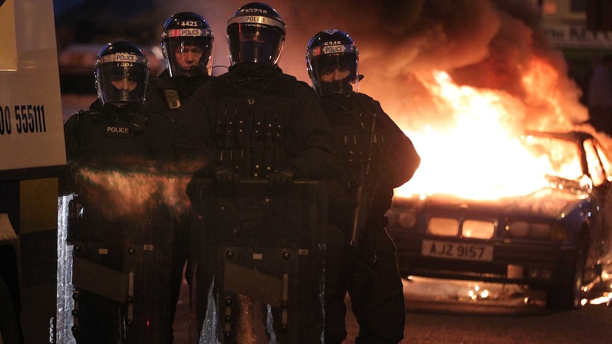 Police respond to Belfast violence