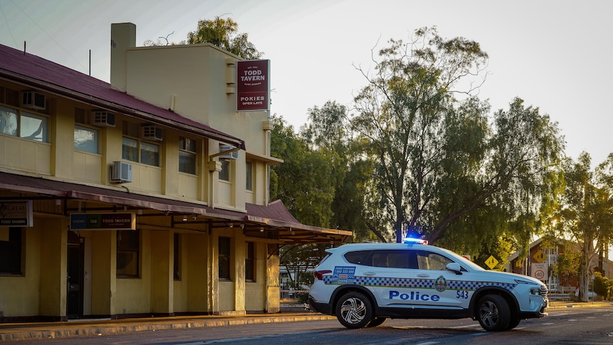 A crime scene at Alice Springs