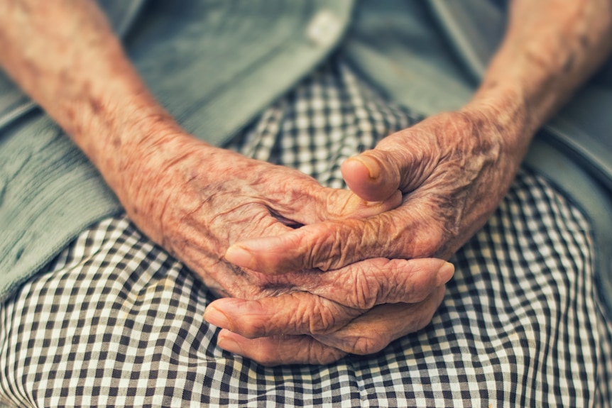 Old woman's hands