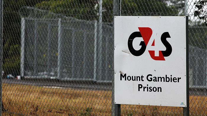 The sign outside Mount Gambier prison