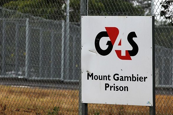 The sign outside Mount Gambier prison
