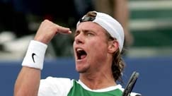 Lleyton Hewitt during Masters win over Andy Roddick