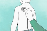 An illustration of a boy with a stethoscope.