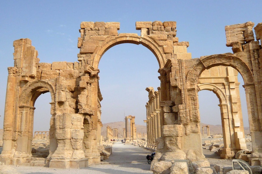 The Monumental Arch in the historical city of Palmyra