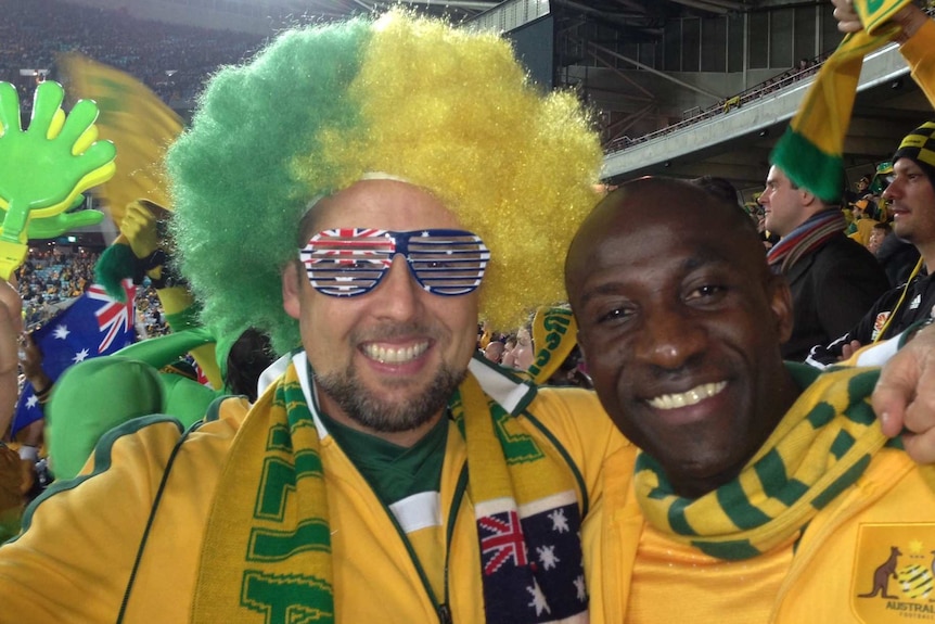 Socceroos fan Joseph Roppolo has followed Australia to the last three World Cup finals.