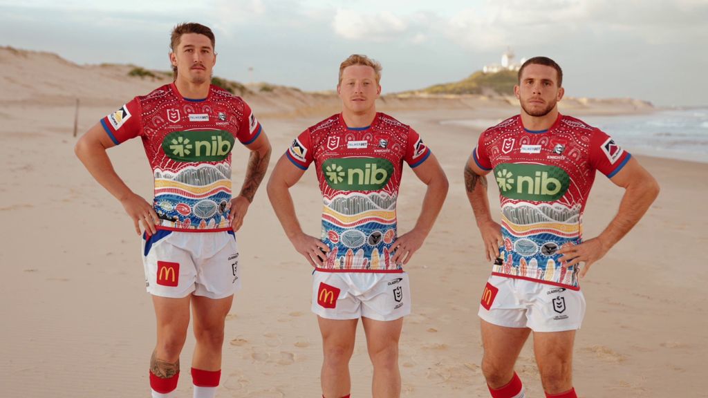 Newcastle Knights 2023 Men's Indigenous Jersey NRL Rugby League by Classic