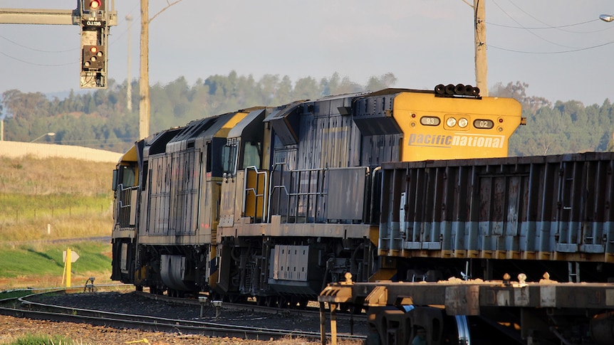 A Pacific National train in the country.