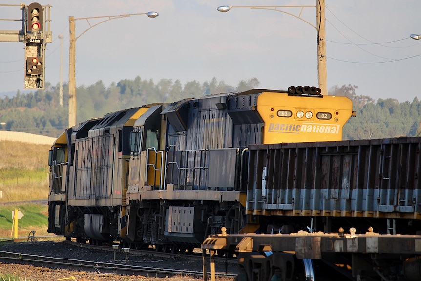 A Pacific National train in the country.