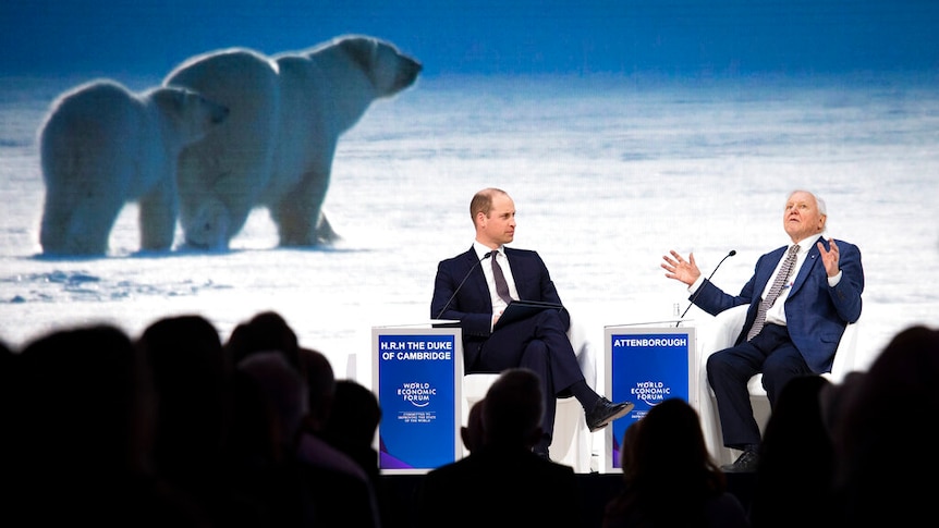 Prince William and Sir David Attenborough