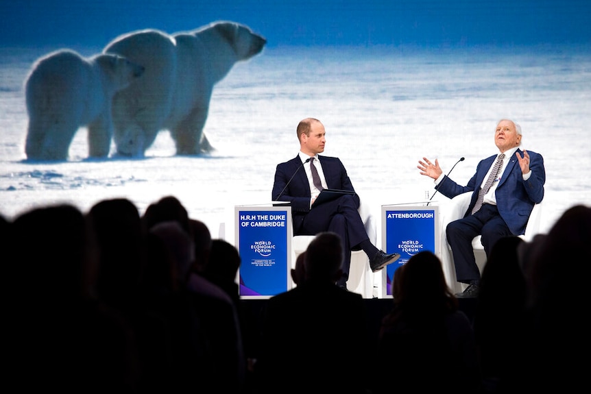 Prince William and Sir David Attenborough