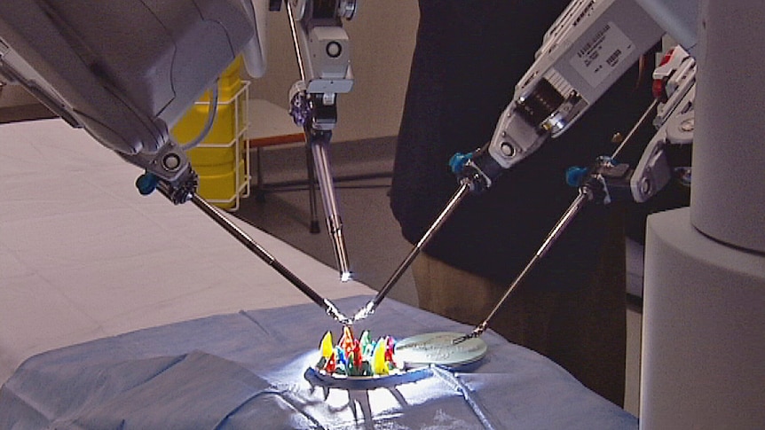 Demonstration of robotic surgery