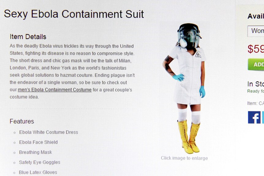 Ebola Halloween outfit