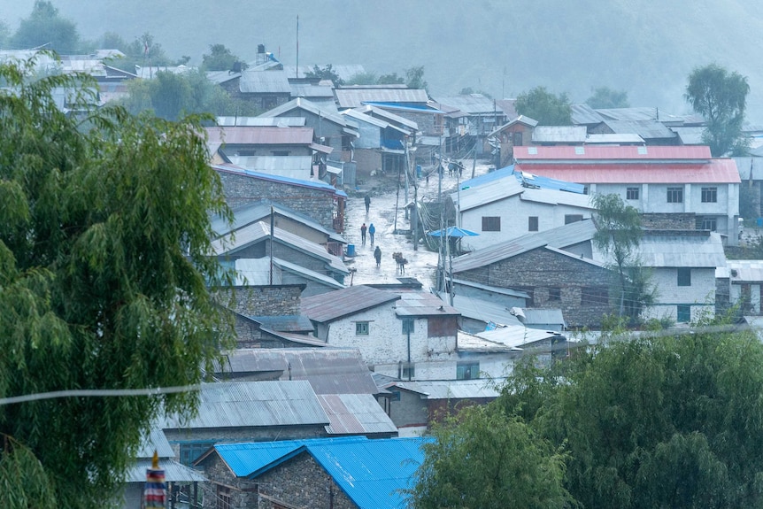 Simikot village in Humla, Nepal.