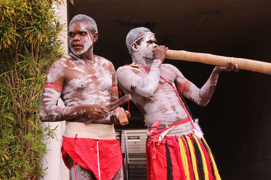 One Mob Aboriginal Dancers perform in Darwin
