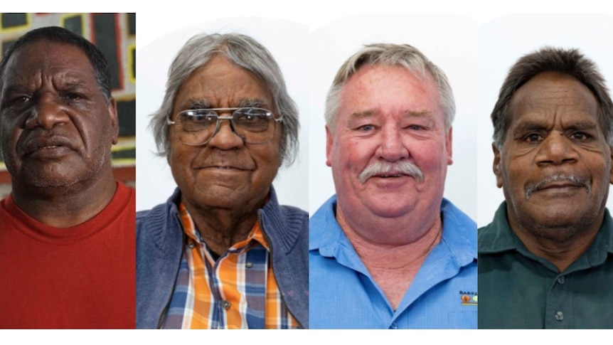 Headshots of four men