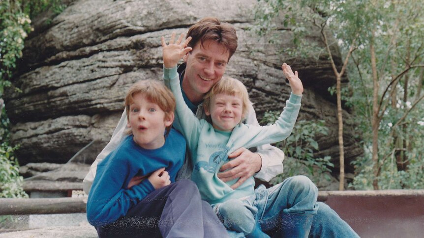 Doc Neeson with his young family