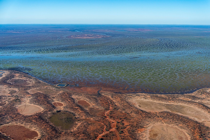 An aerial view of the basin