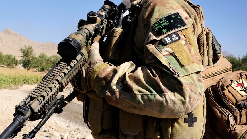Australian soldier in southern Afghanistan. (Australian Defence Force)