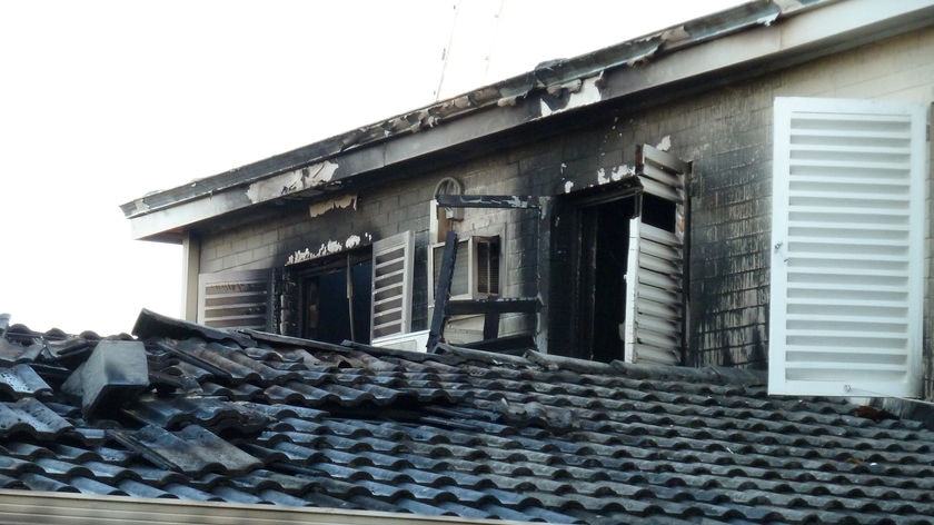 Several townhouses were damaged in the fire