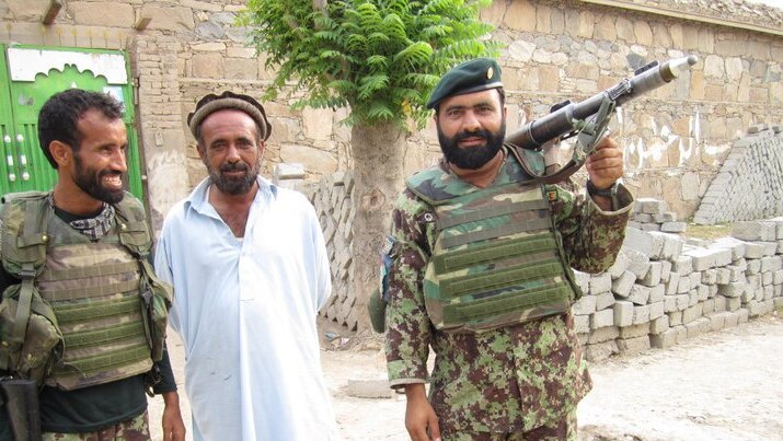 Afghan soldiers in Kunar province.