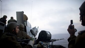 Israeli marines off Gaza (Reuters: Uriel Sinai)